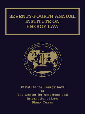 cover image of Proceedings of the Institute on Energy Law